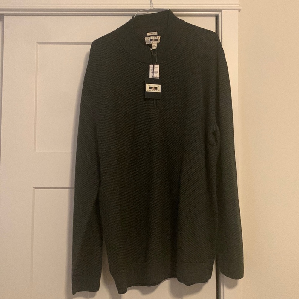 NWT Joseph Abboud 1/4 zip sweater